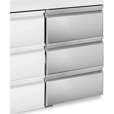 GGM Gastro - Ladeblok - 1/3 + 1/3 + 1/3 - Zilver GGM Gastro - Ladeblok - 1/3 + 1/3 + 1/3 - Zilver