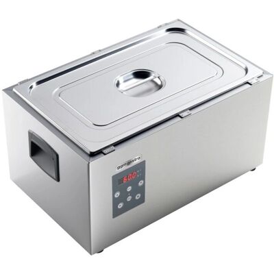 GGM Gastro - Cuiseur sous vide 29 L 1,7 kW - Afvoer kraan - Zilveren deksel - Sous vide cooker GGM Gastro - Cuiseur sous vide 29 L 1,7 kW - Afvoer kraan - Zilveren deksel - Sous vide cooker