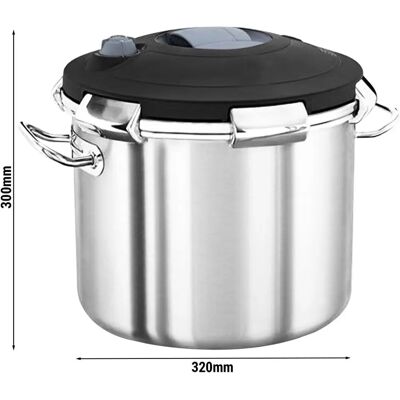 GGM GASTRO - Snelle kookpan - Ø 320 mm - Hoogte : 300 mm - Inclusief deksel GGM GASTRO - Snelle kookpan - Ø 320 mm - Hoogte : 300 mm - Inclusief deksel