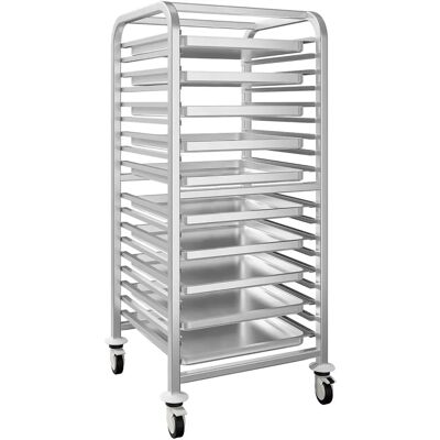 GGM Gastro - Dienbladenwagen 17x GN 2/1 TWE21 - Zilver - Wagen GGM Gastro - Dienbladenwagen 17x GN 2/1 TWE21 - Zilver - Wagen