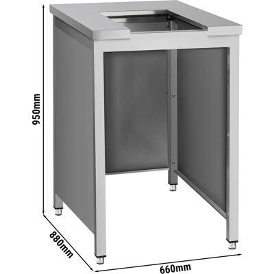GGM Gastro - TPP300N & TPP800N - Zilver - Tafelbasis GGM Gastro - TPP300N & TPP800N - Zilver - Tafelbasis
