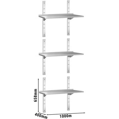 GGM Gastro - Gastro PREMIUM - 1000x400mm - Wandplanken GGM Gastro - Gastro PREMIUM - 1000x400mm - Wandplanken