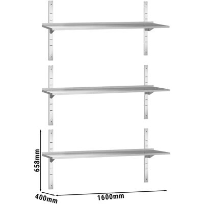GGM Gastro - ECO - 3 planken - Wall Shelves GGM Gastro - ECO - 3 planken - Wall Shelves