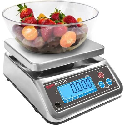 GGM Gastro 6kg Digitale Keukenweegschaal Zilver GGM Gastro 6kg Digitale Keukenweegschaal Zilver