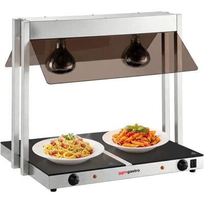 GGM Gastro - WHPWJ756 - Zilver/Bruin - Warmhoudplaat GGM Gastro - WHPWJ756 - Zilver/Bruin - Warmhoudplaat