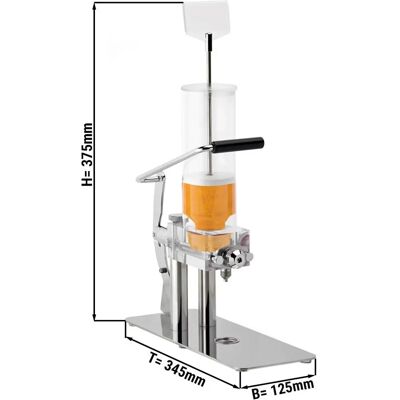 GGM Gastro Dispenser - 0,7L - Rvs - Jam & Honing GGM Gastro Dispenser - 0,7L - Rvs - Jam & Honing