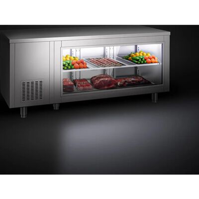 GGM Gastro - Gastro - Roestvrij staal - Gekoelde tafel GGM Gastro - Gastro - Roestvrij staal - Gekoelde tafel