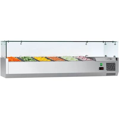 GGM Gastro Koelvitrine ECO - 1400x395mm - 6x GN 1/3 Zilver GGM Gastro Koelvitrine ECO - 1400x395mm - 6x GN 1/3 Zilver