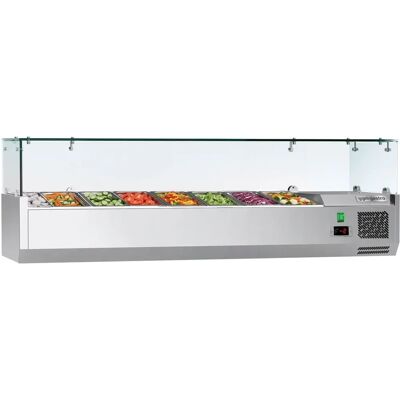 GGM Gastro - ECO - 1600x335mm - 7x GN 1/4 - Display Case GGM Gastro - ECO - 1600x335mm - 7x GN 1/4 - Display Case