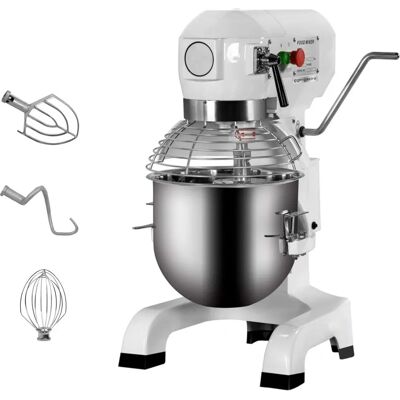 GGM Gastro - Planetair mengtoestel - 27L - 1,1kW - met 3 accessoires - Zilver GGM Gastro - Planetair mengtoestel - 27L - 1,1kW - met 3 accessoires - Zilver