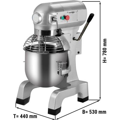 GGM Gastro - Planeetmenger - 20L - Zilver GGM Gastro - Planeetmenger - 20L - Zilver