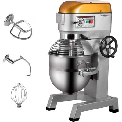 GGM Gastro - Planeetmixer - 60L - 2,24kW - Zilver/Oranje GGM Gastro - Planeetmixer - 60L - 2,24kW - Zilver/Oranje