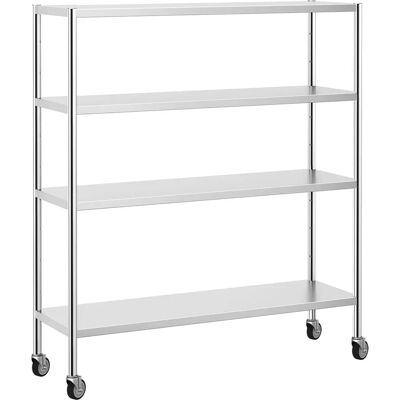 GGM Gastro - Rayonnage inox fixe PREMIUM 1,6 x 0,5 m - Shelf rack GGM Gastro - Rayonnage inox fixe PREMIUM 1,6 x 0,5 m - Shelf rack