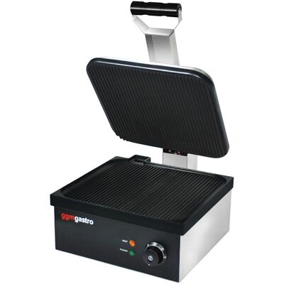 GGM Gastro Contactgrill - 350mm - 2,2 kW - Gegroefde boven- en onderplaten - Professioneel GGM Gastro Contactgrill - 350mm - 2,2 kW - Gegroefde boven- en onderplaten - Professioneel