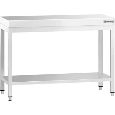 GGM Gastro - RVS Werktafel - 1000x800mm - Afgeronde Hoeken - CE Gecertificeerd GGM Gastro - RVS Werktafel - 1000x800mm - Afgeronde Hoeken - CE Gecertificeerd