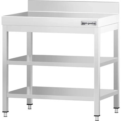 GGM Gastro Werktafel - Roestvrij Staal, 600x700mm, Zilver - Werktafel GGM Gastro Werktafel - Roestvrij Staal, 600x700mm, Zilver - Werktafel