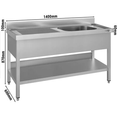 GGM GASTRO Model 1400x600mm - RVS Keukenkraan - Zilver GGM GASTRO Model 1400x600mm - RVS Keukenkraan - Zilver