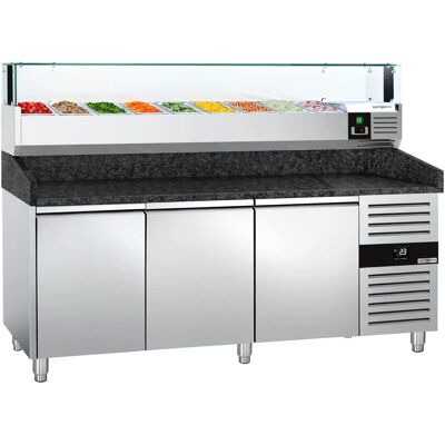 GGM Gastro - Premium Koel Pizza Tafel 2000x800mm met 3 Deuren GGM Gastro - Premium Koel Pizza Tafel 2000x800mm met 3 Deuren