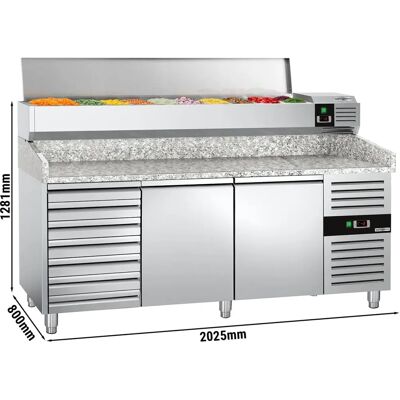 GGM Gastro - PREMIUM - Zilver - Koelbare pizzabalk GGM Gastro - PREMIUM - Zilver - Koelbare pizzabalk