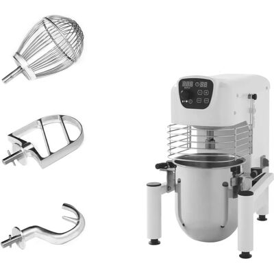 GGM Gastro - Planeetmenger - 10L - 370W - Wit - Bakkerij Apparatuur GGM Gastro - Planeetmenger - 10L - 370W - Wit - Bakkerij Apparatuur