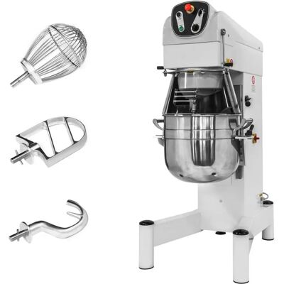 GGM Gastro Planeetmixer - 60L - 2,2kW - Wit - Bakkerijapparatuur GGM Gastro Planeetmixer - 60L - 2,2kW - Wit - Bakkerijapparatuur