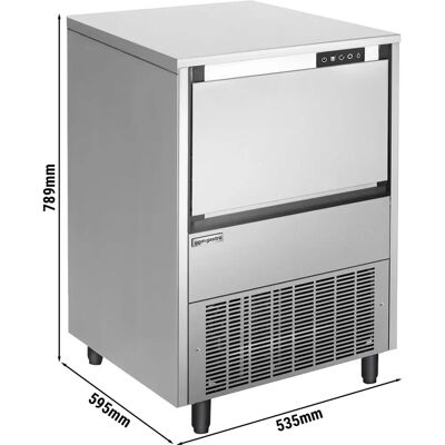 GGM Gastro - IJsblokjesmachine - Cilinder - Kubussen - 76 kg/24h - Zilver GGM Gastro - IJsblokjesmachine - Cilinder - Kubussen - 76 kg/24h - Zilver