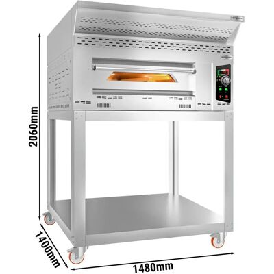 GGM Gastro Gas Pizzaoven - 9x 34cm - Handmatig - Zilver GGM Gastro Gas Pizzaoven - 9x 34cm - Handmatig - Zilver