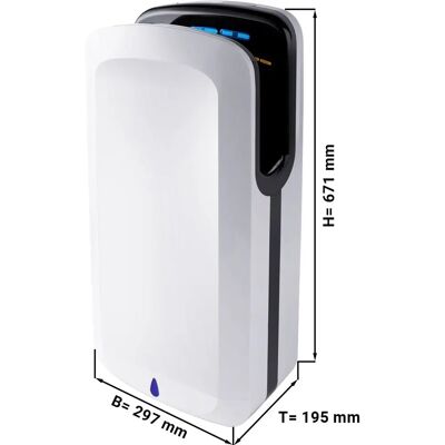 GGM Gastro - Handendroger met sensor & UV-lamp - Wit GGM Gastro - Handendroger met sensor & UV-lamp - Wit