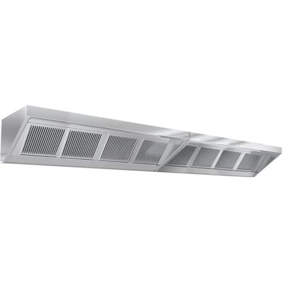 GGM Gastro - Wandafzuigkap 3600mm - Zilver - Wandkap GGM Gastro - Wandafzuigkap 3600mm - Zilver - Wandkap
