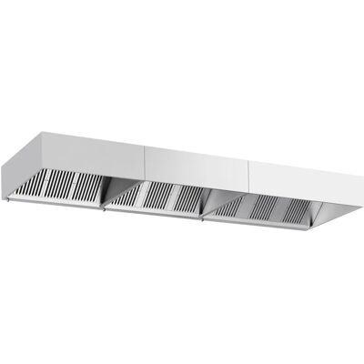 GGM Gastro - 5.0m-cube-hood - 5,0 m - Zilver - Kookafzuigkap GGM Gastro - 5.0m-cube-hood - 5,0 m - Zilver - Kookafzuigkap