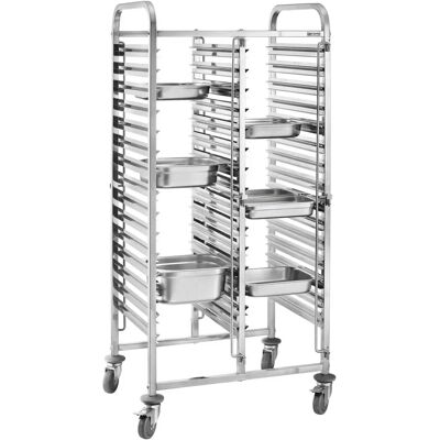 GGM Gastro TWDH1611 - Dubbel - 32x GN 1/1 - Dienbladwagen GGM Gastro TWDH1611 - Dubbel - 32x GN 1/1 - Dienbladwagen
