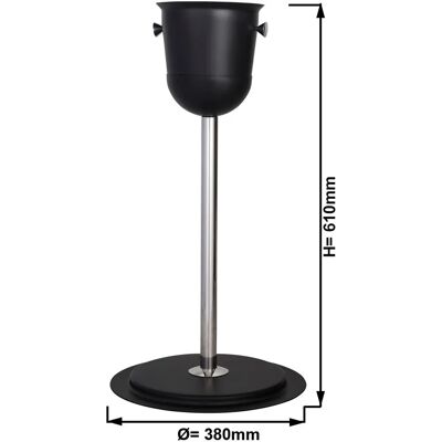 GGM GASTRO - CHSPG61 - 61 cm - Roestvrij staal - Champagne standaard GGM GASTRO - CHSPG61 - 61 cm - Roestvrij staal - Champagne standaard