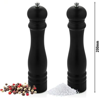 GGM GASTRO - Zout- en pepermolens - 200mm - Set van 6 GGM GASTRO - Zout- en pepermolens - 200mm - Set van 6