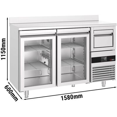 GGM Gastro - Koelwerktafel 1580x600mm - Zilver GGM Gastro - Koelwerktafel 1580x600mm - Zilver
