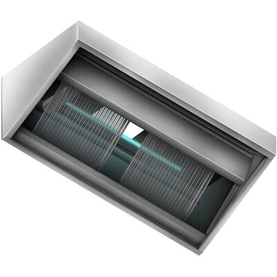 GGM Gastro - Plasma Afzuigkap - 2,0 m - met filter & lamp Zilver GGM Gastro - Plasma Afzuigkap - 2,0 m - met filter & lamp Zilver