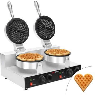 GGM Gastro - Voorbereidingstafel - 9x GN 1/6 - Hartvorm wafelijzer GGM Gastro - Voorbereidingstafel - 9x GN 1/6 - Hartvorm wafelijzer