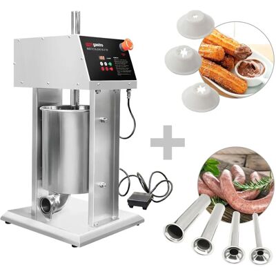 GGM Gastro - Remplisseur de saucisses électrique - 10 L - 90 W - RVS GGM Gastro - Remplisseur de saucisses électrique - 10 L - 90 W - RVS