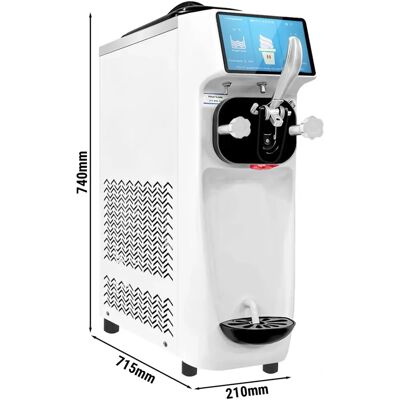 GGM Gastro - Softijs Machine - 16L/u - 1,15kW - Met wit display GGM Gastro - Softijs Machine - 16L/u - 1,15kW - Met wit display