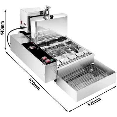 GGM Gastro - DMANP4 - Zilver - 400 pcs/h - donut machine GGM Gastro - DMANP4 - Zilver - 400 pcs/h - donut machine