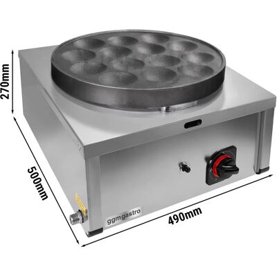 GGM Gastro Crêpe Maker - 14 Vorm Gas Propaan - Professioneel GGM Gastro Crêpe Maker - 14 Vorm Gas Propaan - Professioneel
