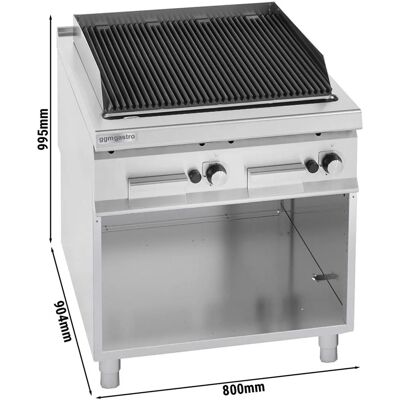 GGM Gastro - Gasbarbecue - 18 kW - Zilver - Grote Oppervlakte GGM Gastro - Gasbarbecue - 18 kW - Zilver - Grote Oppervlakte