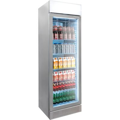 GGM GASTRO Drankkoelkast - 345 liter - framevrij ontwerp - 1 glazen deur - GRIS GGM GASTRO Drankkoelkast - 345 liter - framevrij ontwerp - 1 glazen deur - GRIS