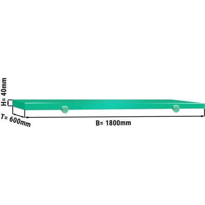 GGM Gastro - Snijplank - 1800 x 600 mm - Groen GGM Gastro - Snijplank - 1800 x 600 mm - Groen