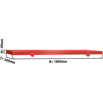 GGM Gastro Snijplank 1800x600 Rood GGM Gastro Snijplank 1800x600 Rood