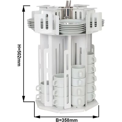 GGM Gastro Distributeur - Draaiend - Wit - Producttype GGM Gastro Distributeur - Draaiend - Wit - Producttype