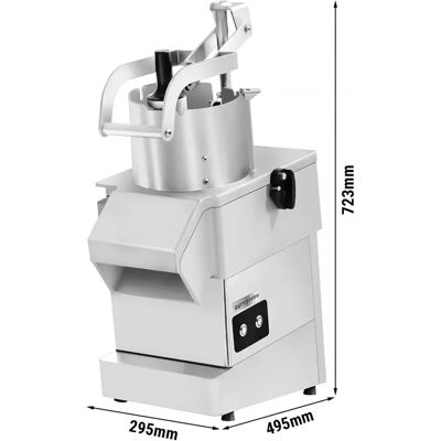 GGM Gastro - Groentesnijder 800W - Zilver - 3 schijven - Electric vegetable slicer GGM Gastro - Groentesnijder 800W - Zilver - 3 schijven - Electric vegetable slicer