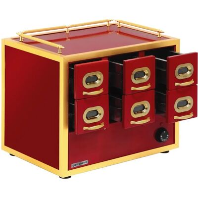 GGM Gastro - MNWE6 - 6 warme laden - Droge hitte - Voedselwarmer GGM Gastro - MNWE6 - 6 warme laden - Droge hitte - Voedselwarmer