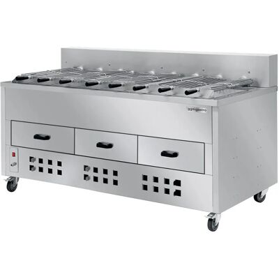 GGM Gastro 1800mm Elektrische Spitroaster - 8 Spiezen - Roestvrij staal GGM Gastro 1800mm Elektrische Spitroaster - 8 Spiezen - Roestvrij staal