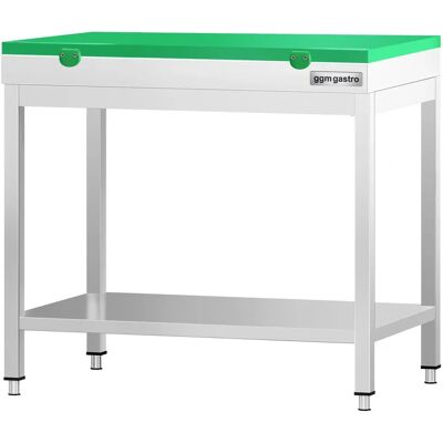 GGM Gastro - RVS werktafel - 700x600mm - Groen GGM Gastro - RVS werktafel - 700x600mm - Groen