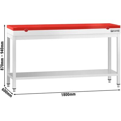 GGM Gastro - RVS werktafel PREMIUM - Groen - Work table GGM Gastro - RVS werktafel PREMIUM - Groen - Work table